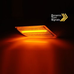 Πλαϊνά Φλας Φτερού Για VW Transporter T6 20+ Led Dynamic White 2 Τεμάχια