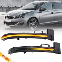 Φλας Καθρέπτη Για Peugeot 308 13-17 Dynamic Led Canbus Μαύρο 2 Τεμάχια Φλας Καθρέπτη Για Peugeot 308 13-17 Dynamic Led Canbus Μαύρο 2 Τεμάχια