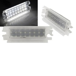 Led Φαναράκια Πινακίδας Για Dacia Logan 04+ , Sandero 08+, Renault Symbol 12+ Ζευγάρι 2 Τεμάχια