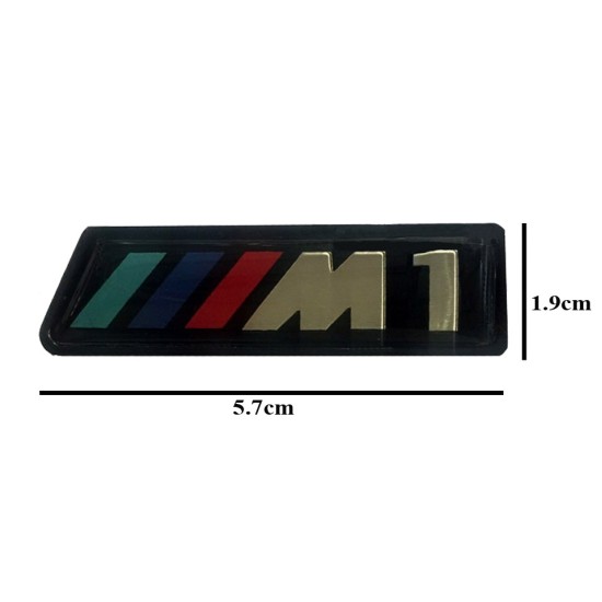 Σήμα M1 Για Καρδιές Bmw F20 Κουμπωτό 5.7cm x 1.9cm 1 Τεμάχιο