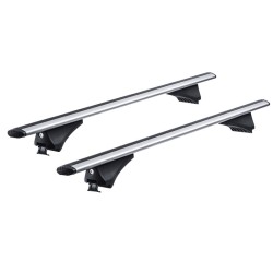 Μπάρες Οροφής ''AERO'' Αεροδυναμικές Αλουμινίου Με Κλειδαριές 136cm Railing System 2 Τεμάχια