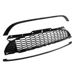 Μάσκα Για Mini Cooper 06-14 R56 / R57 / R55 S/JCW Κυψελωτή Γυαλιστερή Μαύρη 3 Τεμάχια