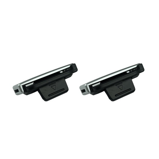 Στοπ Ζώνης Ασφαλείας Ασημί Type-R TR-2538 Ζευγάρι 2 Τεμάχια