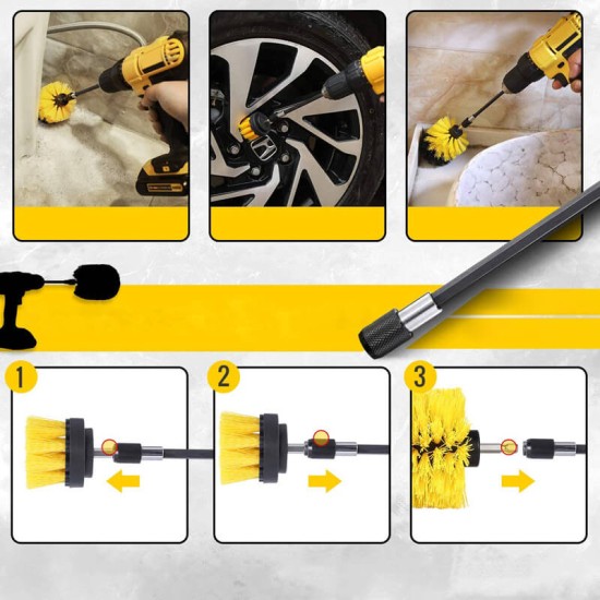 Βούρτσες Καθαρισμού & Γυαλίσματος / Drill Brush & Polish Set 23 Τεμαχίων DB23