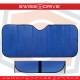 Ηλιοπροστασία Παρμπρίζ Αλουμινίου Μπλε Matte Large MATTBLU 145 x70 cm 1 Τεμάχιο