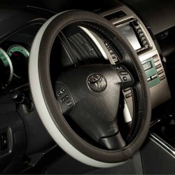 Κάλυμμα Τιμονιού Αυτοκινήτου Otom Easy-Fit Δερματίνη Μαύρο - Γκρι Medium 37-39cm F-61 Κάλυμμα Τιμονιού Αυτοκινήτου Otom Easy-Fit Δερματίνη Μαύρο - Γκρι Medium 37-39cm F-61