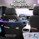 Καλύμματα Αυτοκινήτου Otom Infinity Design Universal Sued / Δερματίνη Καπιτονέ / Rachel Σετ Εμπρός / Πίσω 11 Τεμαχίων Μαύρο Με Κόκκινη Ραφή INF-2002