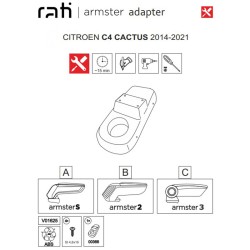 Βάση Τεμπέλη Ειδική Για Citroen C4 Cactus 14-21 Armster Rati 1 Τεμάχιο Βάση Τεμπέλη Ειδική Για Citroen C4 Cactus 14-21 Armster Rati 1 Τεμάχιο