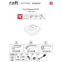 Βάση Τεμπέλη Ειδική Για Ford Focus 18+ (+Usb+Aux Extension Cable) Armster Rati 1 Τεμάχιο Βάση Τεμπέλη Ειδική Για Ford Focus 18+ (+Usb+Aux Extension Cable) Armster Rati 1 Τεμάχιο