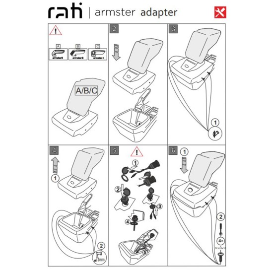 Βάση Τεμπέλη Ειδική Για Ford Focus 18+ (+Usb+Aux Extension Cable) Armster Rati 1 Τεμάχιο