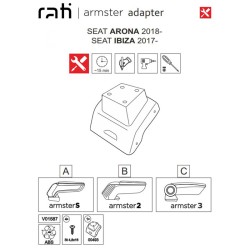 Βάση Τεμπέλη Ειδική Για Seat Ibiza 17+ / Arona 18+ Armster Rati 1 Τεμάχιο Βάση Τεμπέλη Ειδική Για Seat Ibiza 17+ / Arona 18+ Armster Rati 1 Τεμάχιο