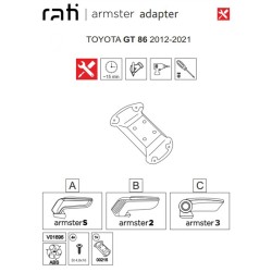 Βάση Τεμπέλη Ειδική Για Toyota GT 86 12-21 Armster Rati 1 Τεμάχιο Βάση Τεμπέλη Ειδική Για Toyota GT 86 12-21 Armster Rati 1 Τεμάχιο