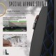 Καλύμματα Αυτοκινήτου Otom Emperor Design Universal Sued / Rachel / Δερματίνη Καπιτονέ Σετ Εμπρός / Πίσω 11 Τεμαχίων Μαύρο Με Μπλε Κέντημα EMP-603