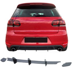 Diffuser Πίσω Προφυλακτήρα Για VW Golf VI (6) 08-13 Για GTI Έκδοση Γυαλιστερό Μαύρο 3 Bars & 2 Side Splitters Από Πλαστικό 3 Τεμάχια Diffuser Πίσω Προφυλακτήρα Για VW Golf VI (6) 08-13 Για GTI Έκδοση Γυαλιστερό Μαύρο 3 Bars & 2 Side Splitters Από Πλαστικό 3 Τεμάχια