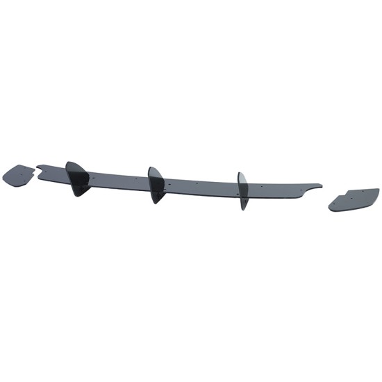 Diffuser Πίσω Προφυλακτήρα Για VW Golf VI (6) 08-13 Για GTI Έκδοση Γυαλιστερό Μαύρο 3 Bars & 2 Side Splitters Από Πλαστικό 3 Τεμάχια