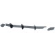 Diffuser Πίσω Προφυλακτήρα Για VW Golf VI (6) 08-13 Για GTI Έκδοση Γυαλιστερό Μαύρο 3 Bars & 2 Side Splitters Από Πλαστικό 3 Τεμάχια