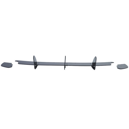 Diffuser Πίσω Προφυλακτήρα Για VW Golf VI (6) 08-13 Για GTI Έκδοση Γυαλιστερό Μαύρο 3 Bars & 2 Side Splitters Από Πλαστικό 3 Τεμάχια