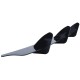 Diffuser Πίσω Προφυλακτήρα Για VW Golf VI (6) 08-13 Για GTI Έκδοση Γυαλιστερό Μαύρο 3 Bars & 2 Side Splitters Από Πλαστικό 3 Τεμάχια