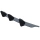 Diffuser Πίσω Προφυλακτήρα Για VW Golf VI (6) 08-13 Για GTI Έκδοση Γυαλιστερό Μαύρο 3 Bars & 2 Side Splitters Από Πλαστικό 3 Τεμάχια