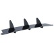 Diffuser Πίσω Προφυλακτήρα Για VW Golf VI (6) 08-13 Για GTI Έκδοση Γυαλιστερό Μαύρο 3 Bars & 2 Side Splitters Από Πλαστικό 3 Τεμάχια