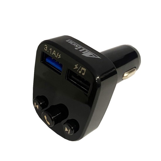 Fm Transmitter Με Bluetooth, Φορτιστής 2 USB, Οθόνη LCD Και Τηλεχειριστήριο Als-A930 12-24 Volt Μαύρο 1 Τεμάχιο