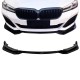 Μπροστινό Spoiler Για Bmw 5 G30/G31 17+ M-Packet Γυαλιστερό Μαύρο 2 Τεμάχια