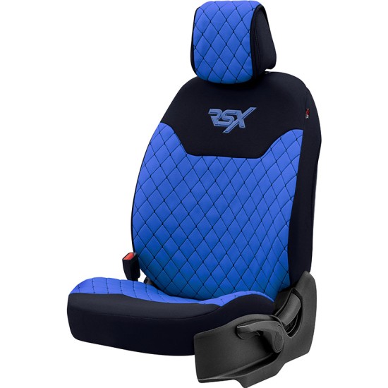 Ημικαλύμματα Μπροστινών Καθισμάτων Otom RSX Sport  Ύφασμα Κεντητό Καπιτονέ Μπλε / Μαύρο RSXL-105 2 Τεμάχια