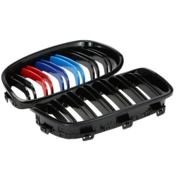 Καρδιές Μάσκας Για Bmw 1 F20 / F21 11-15 M4 Look Με Διπλή Γρίλια Tri-Color Μαύρο Γυαλιστερό 2 Τεμάχια Καρδιές Μάσκας Για Bmw 1 F20 / F21 11-15 M4 Look Με Διπλή Γρίλια Tri-Color Μαύρο Γυαλιστερό 2 Τεμάχια
