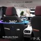 Καλύμματα Αυτοκινήτου Otom Sport Plus Design Universal Βαμβακερό Ύφασμα / Rachel / Δερματίνη Σετ Εμπρός / Πίσω 11 Τεμαχίων Μαύρο Με Μπορντό SPTPLS-103