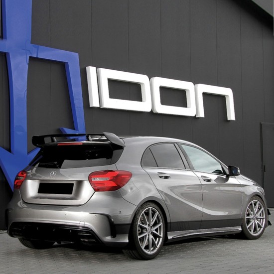 Αεροτομή Οροφής Για Mercedes-Benz A-Class W176 12-18 5D Hatchback Amg A45 Look Γυαλιστερή Μαύρη Από Abs Πλαστικό