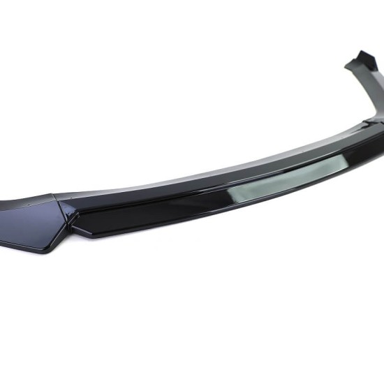 Μπροστινό Spoiler Για Seat Leon 3 (5F) 12-20 Cupra / FR Γυαλιστερό Μαύρο Από Abs Πλαστικό 3 Τεμάχια