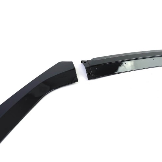 Μπροστινό Spoiler Για Seat Leon 3 (5F) 12-20 Cupra / FR Γυαλιστερό Μαύρο Από Abs Πλαστικό 3 Τεμάχια