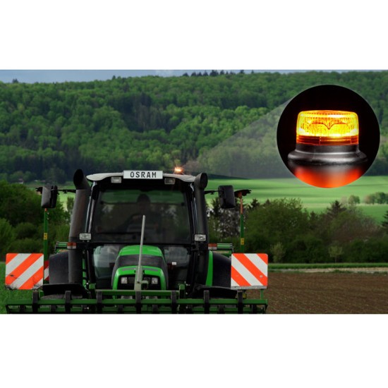 Φάρος Ασφαλείας Αυτοκινήτου Osram Led Beacon Light 12/24Volt 1900K 148 x 89 mm Πορτοκαλί RΒL102