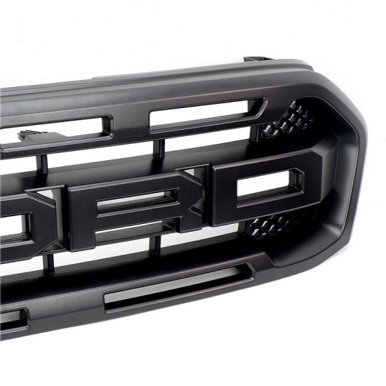 Μάσκα Για Ford Ranger T8 2019+ Με Led Μαύρο Ματ