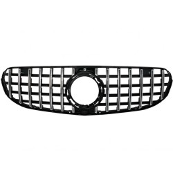 Μάσκα Για Mercedes-Benz GLC-Class X253 19+ Facelift GTR Panamericana Design Μαύρο/Χρώμιο Μάσκα Για Mercedes-Benz GLC-Class X253 19+ Facelift GTR Panamericana Design Μαύρο/Χρώμιο