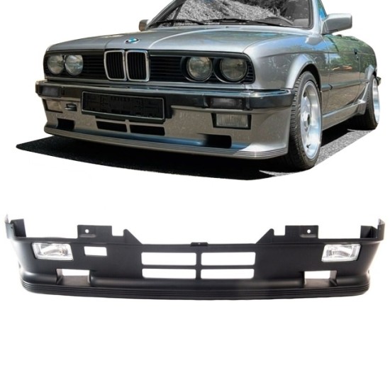 Μπροστινός Προφυλακτήρας Για Bmw 3 E30 83-85  Pre-Facelift M-Technik 1 Look Με Προβολείς Ομίχλης