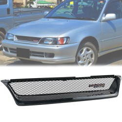 Μάσκα Για Toyota Corolla 93-97 AE100 / AE101 Χωρίς Σήμα Μαύρη Γυαλιστερή Με Σίτα Αλουμινίου