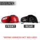 Πισινά Φανάρια Set Για Vw Golf VI (6) 08-12 Led Dynamic Urban Style Μαύρα Winjet