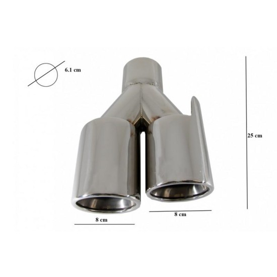 Μπούκες Εξάτμισης Για Bmw 3 Series E46 E90 E92 E93 F30 F31 4 Series F32 F33 F36 5 Series E60 F10 F11 G30 6 Series F06 F12 F13 M3 M5 M-Power Design 2 Τεμάχια