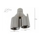 Μπούκες Εξάτμισης Για Bmw 3 Series E46 E90 E92 E93 F30 F31 4 Series F32 F33 F36 5 Series E60 F10 F11 G30 6 Series F06 F12 F13 M3 M5 M-Power Design 2 Τεμάχια