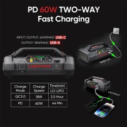 Εκκινητής Μπαταριών Αυτοκινήτου, Powerbank, Κομπρεσσέρ Αέρος 12V 150PSI, Φακός Led 4 Σε1 Lokithor LO-ApartX (Χωρίς Μπαταρία) Εκκινητής Μπαταριών Αυτοκινήτου, Powerbank, Κομπρεσσέρ Αέρος 12V 150PSI, Φακός Led 4 Σε1 Lokithor LO-ApartX (Χωρίς Μπαταρία)