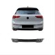 Diffuser Πίσω Προφυλακτήρα Για VW Golf VIII (8) 2019+ R-Line Look Με Διακοσμητικές Απολήξεις Για Life Style & Impression Έκδοση Προφυλακτήρα Γυαλιστερό Μαύρο Από Abs Πλαστικό