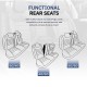 Καλύμματα Αυτοκινήτου Otom Comfortline City Design Universal Sued / Rachel / Δερματίνη Σετ Εμπρός / Πίσω 11 Τεμαχίων Με Ενσωματωμένα Προσκέφαλα Μαύρο CMF-209CTY