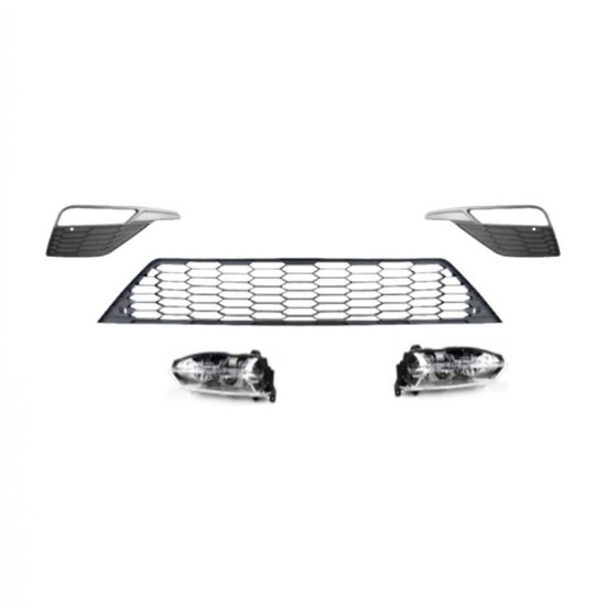 Body Kit Για Seat Leon 3 (5F) 17-20 FR Look Με Μάσκα Και Led Drl