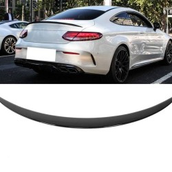 Αεροτομή Πορτ Παγκάζ Για Mercedes-Benz C-Class C205 Coupe 14-21 Amg look Lipspoiler Από Abs Πλαστικό Μαύρη Γυαλιστερή