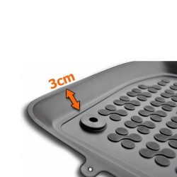 Car Mats 3D From Rubber TPE For Citroen C2 2003-2009 Sedan Μαύρο 4 Τεμάχια Car Mats 3D From Rubber TPE For Citroen C2 2003-2009 Sedan Μαύρο 4 Τεμάχια