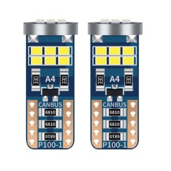 Λάμπες Led T10 12volt 18 Led Canbus White Color Auto GS 100388 2 Τεμάχια
