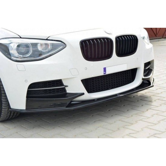 Μπροστινό Spoiler Για Bmw 1 F20 11-15 M-Pack Μαύρο Γυαλιστερό