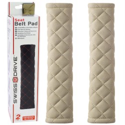 Μαξιλαράκια Ζώνης Ασφαλείας Swiss  26x6.3cm Μπεζ Με Μπεζ Ραφή Ζευγάρι 2 Τεμάχια Μαξιλαράκια Ζώνης Ασφαλείας Swiss  26x6.3cm Μπεζ Με Μπεζ Ραφή Ζευγάρι 2 Τεμάχια