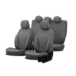 Καλύμματα Αυτοκινήτου Otom Progressive Design Universal Full Δερματίνη Σετ Εμπρός / Πίσω 11 Τεμαχίων Γκρι ΡRG-103